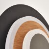 Lemik LED wall light set of 2, round flat wall lights, adjustable, modern