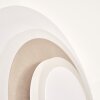 Lemik LED wall light set of 2, adjustable circular wall sconce for living room