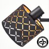 Wall spotlight Tallaboa set of 2 with geometric perforated black cone shade, swivel head