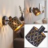 Alsen adjustable wall light with cut-out shade, E14 wall sconce for bedroom