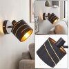 Alsen adjustable wall light with symmetrical slits and E14 socket, swivelling head