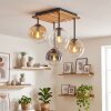 Gastor 4-flame globe shade ceiling light for dining room, retro boho style