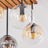 Gastor 4-flame globe shade ceiling light for dining room, retro boho style
