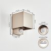 Tamarin LED outdoor wall light with motion sensor for front door and garden
