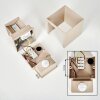 LED Up & Down Light Tamarin, set of 2, motion sensor, 3000 Kelvin warm white, sand IP54