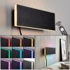 Rectangular Flat LED Wall Light Axion, RGB edge glow, 3000 Kelvin warm white