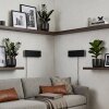 LED flat wall light Axion, 2-piece set, RGB, 3000 Kelvin warm white, black, white shades