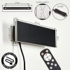 LED flat wall light Axion, 2-piece set, RGB, 3000 Kelvin warm white, black, white shades
