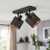 Tallaboa 2-light ceiling light with adjustable geometric cut-out shades, E14