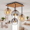 Gastor ceiling light, 4-light globe shade ceiling lamp, retro Boho design