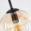 Koyoto Boho retro ceiling light with globe shades, 4-light E14 cluster design