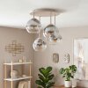 Koyoto 4-light globe ceiling light, round retro ceiling fixture Ø 38 cm, E14