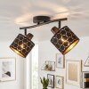 Alsen 2-light rotating ceiling spotlight with geometric cylinder shades, E14