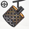 Ceiling spotlight Tallabo with Retro gold geometric shades for hallway and entrance area