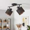 Tallaboa 2-light ceiling spotlight with grid-pattern shades, E14, rotatable