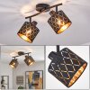 Alsen 2-light ceiling spotlight with geometric cut-out shades for living room