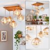 Gastor ceiling light with globe shades, 5-light E14, Ø 39 cm for dining room
