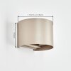 Tamarin LED outdoor wall light set of 2, up and down wall light for front door