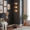 Voril retro 3-light floor lamp with foot switch, E27, 141.5 cm tall, Ø 23 cm