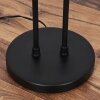 Voril retro 3-light floor lamp with foot switch, E27, 141.5 cm tall, Ø 23 cm