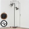 Hora industrial floor lamp, 2-light reading floor lamp, 162 cm, vintage style