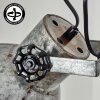 Hora industrial floor lamp, 2-light reading floor lamp, 162 cm, vintage style