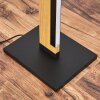 Inzino LED floor lamp with foot switch, slim rectangular design, 123.5 cm high