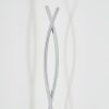 Twisted LED Floor Lamp Velix, chrome-silver frame, 3000 Kelvin warm white