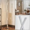 Velix modern LED floor lamp for living room with twisted light bars, 143 cm