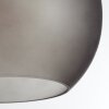 Nolen 3-light pendant light with round shade trio, E27, length 105.5 cm