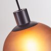 Nolen 3-light pendant light with round shade trio, E27, length 105.5 cm