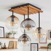 Koyoto globe ceiling light, 4-light boho retro design for dining and living room