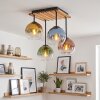 Koyoto 4-light globe ceiling light for dining room, vintage ceiling fixture