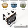 Koyoto 4-light ceiling light with globe shades, E14, boho retro design