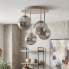 Gastor 4-flame semi-flush globe ceiling light, round retro design, ø 38 cm, E14