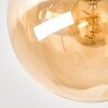 Gastor globe ceiling light, 4-light round design ø 38 cm, E14, retro