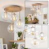 Gastor 4-light globe ceiling lamp, round ceiling light Ø 38 cm, modern retro