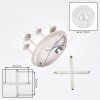 Gastor 4-light globe ceiling lamp, round ceiling light Ø 38 cm, modern retro