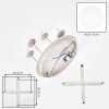 Gastor 4-light globe ceiling light, round fixture for living room and dining room