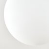 Gastor globe ceiling light, 5-light ceiling fixture with slatted canopy, E14