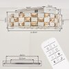 Seloria LED ceiling light with remote control, Ø 40 cm, round ring design
