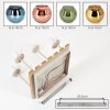 Koyoto 4-light globe ceiling light with slatted square canopy, E14 sockets