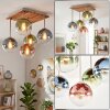 Gastor ceiling light with 5 globe shades, boho vintage semi-flush design
