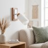 Alvorn adjustable wall light, swivel reading wall lamp with cylindrical shade