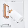 Alvorn adjustable wall light, swivel reading wall lamp with cylindrical shade