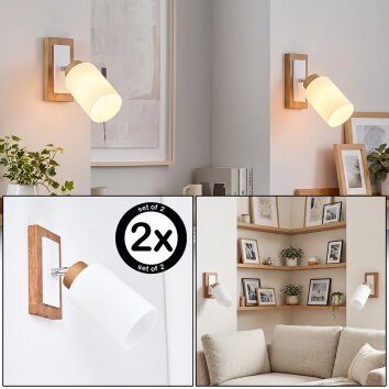 Alvorn adjustable wall light, E27 bedside reading light set of 2 for bedrooms