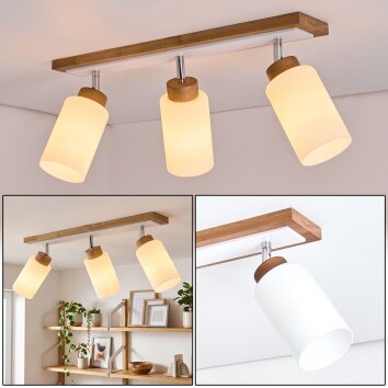 Alvorn 3-light ceiling light with adjustable spotlights, E27, Scandinavian style