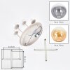 Gastor round globe ceiling light with 4 spherical shades, Ø 38 cm, E14