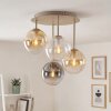 Gastor retro globe ceiling light, 4-light E14 for living room, Ø 38 cm