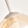 Gastor retro globe ceiling light, 4-light E14 for living room, Ø 38 cm